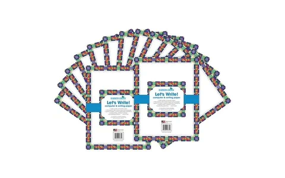 Barker Creek Stained Glass Computer Paper 100 Sheets Set Bc3620