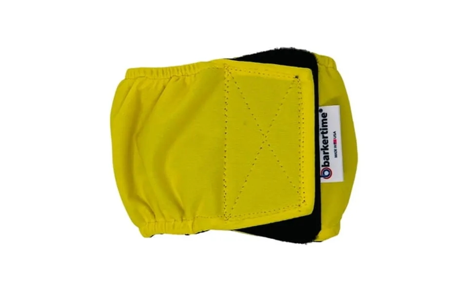 Barkertime Lemon Yellow Waterproof Washable Dog Belly Band Male Wrap - Made In Usa