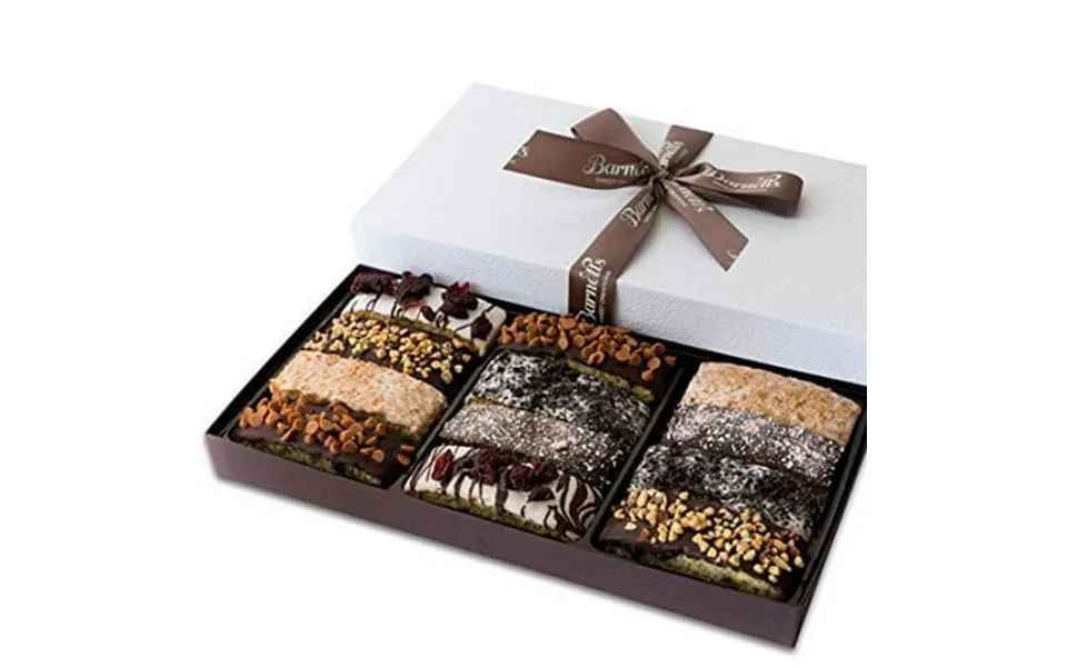 Barnetts Mothers Day Biscotti Gift Baskets 12 Cookie Chocolates Box Chocolate Covered Cookies Holiday Gifts Gourmet Prim