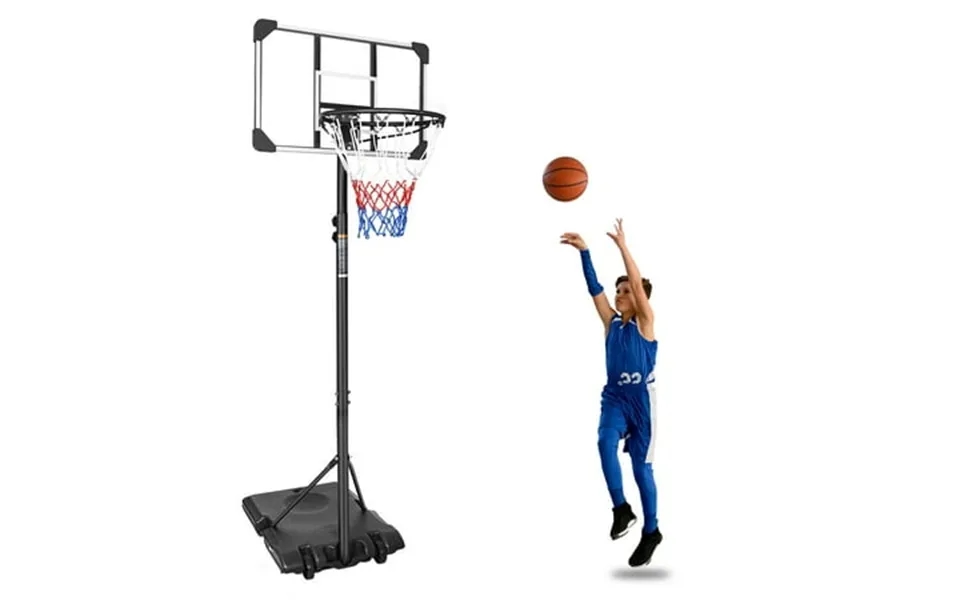 Basketball Hoop For Kids Indoor Outdoor Basketball Court 5.6ft-7ft Height Adjustable Basketball Goal With Removable Whee
