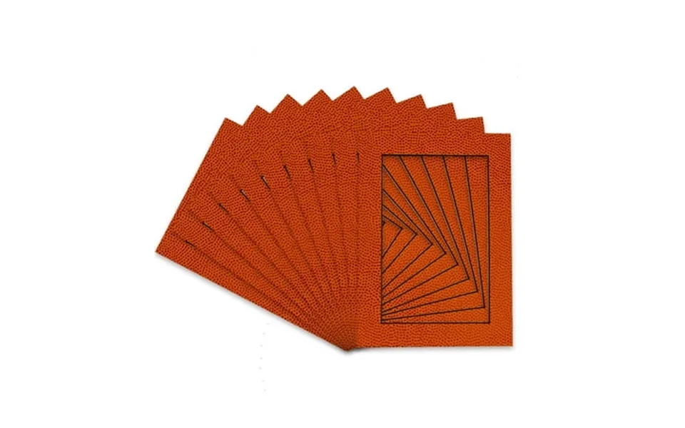 Basketball Texture Acid Free 16x20 Picture Frame Mats With White Core Bevel Cut For 8x10 Pictures -