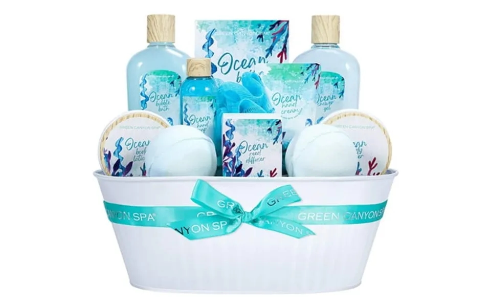 Bath Gift Baskets For Women - 12 Pcs Ocean Spa Gift Sets Luxury Mothers Day Gifts For Mom