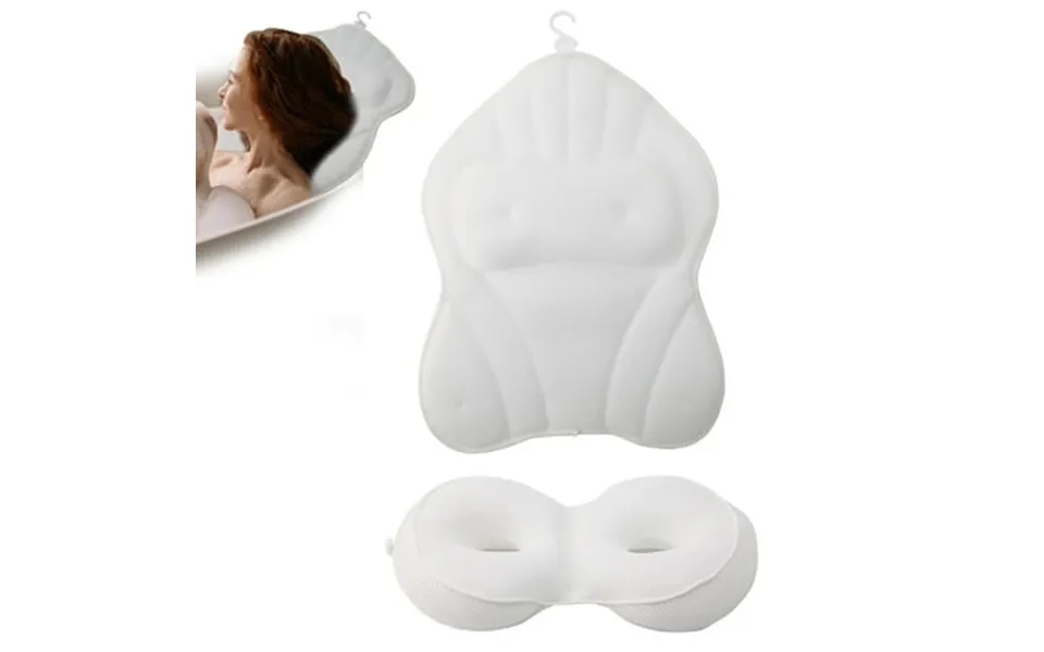 Bath Pillow 4d Air Mesh Bathtub Pillow And Seat Cushion Set Bathtub Accessories Ergonomic Luxury Bathtub Pillow With Hea