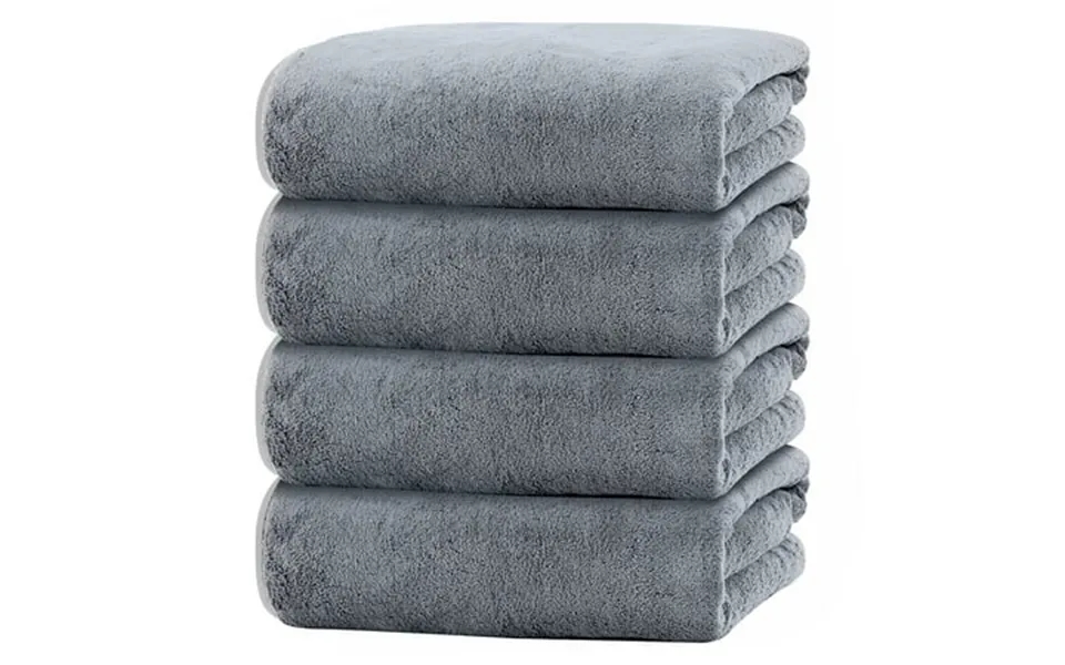 Bath Towels Set Of 4 Large 28 X 55 Bath Towels Highly Absorbent & Quick Dry 100% Microfiber Bath Sheets Soft Luxurious T
