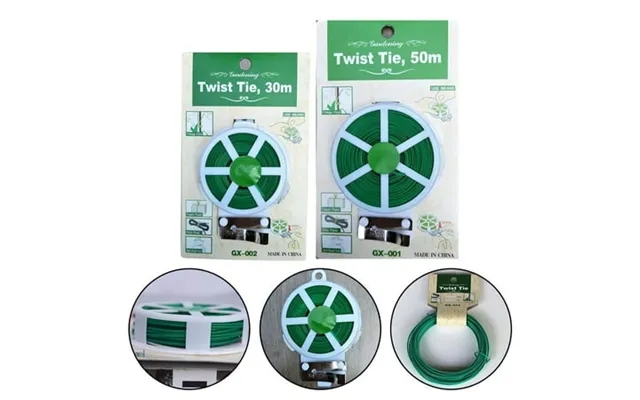 Bclong Cable Tie 30m 50m Green Cable Ties With Cutter Garden Plant Ties 4pcs product image