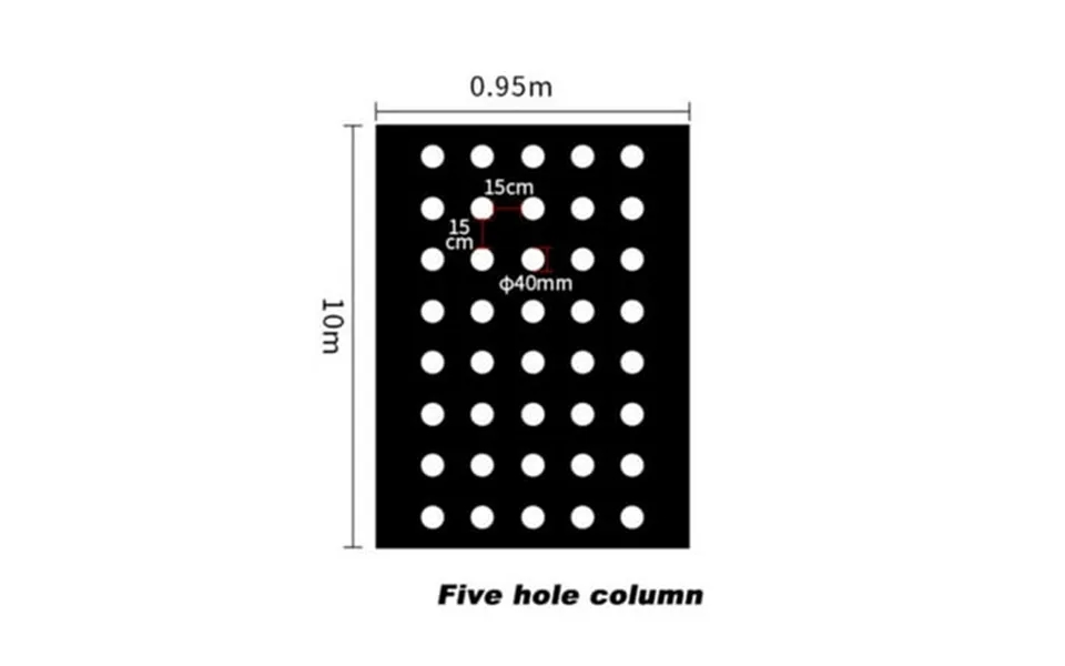 Bclong Plants Film Perforated Mulch Anti Grass Home Garden Pe Vegetable Ground Cover