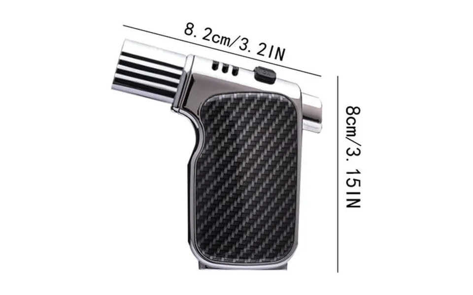 Bdday Locking Windproof End Lighter Igniter Carbon Fiber 4 Torch Windproof Outdoor Lighter