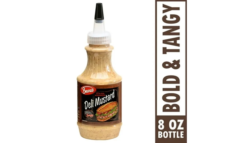 Beano S Gluten Free Whole Grain Bold And Tangy Deli Mustard 8 Oz