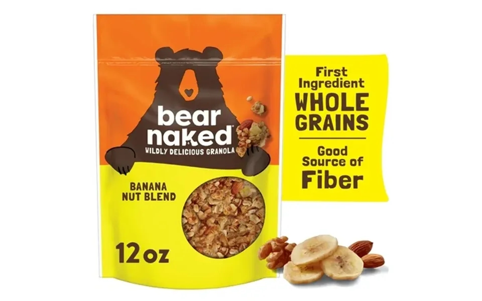 Bear Naked Banana Nut Blend Granola Cereal Good Source Of Fiber Whole Grain Snacks 12 Oz
