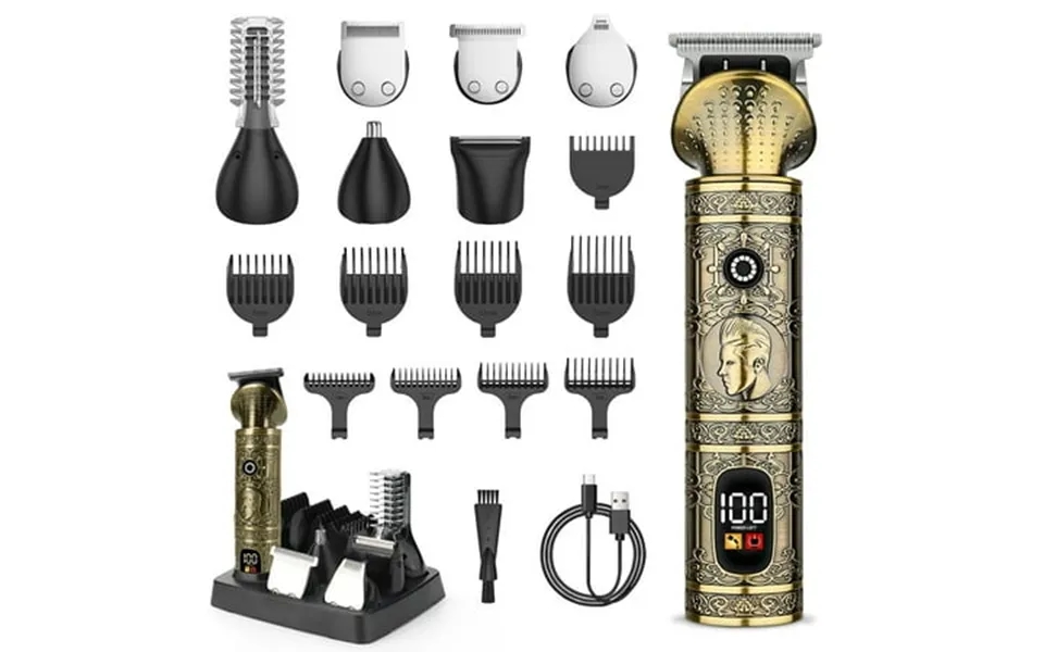 Beard Trimmer For Men Professional Mens T-blade Trimmer Electric Shaver Razor Nose Body Trimmer Hair Cutting Kit Cordles