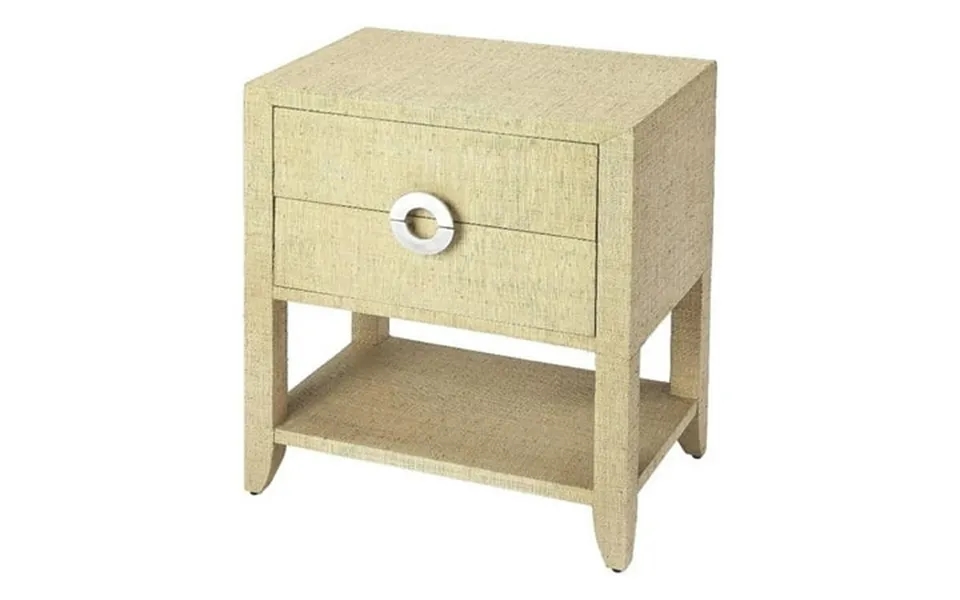 Beaumont Lane Metropolitan Living Transitional Wood End Table In Cream