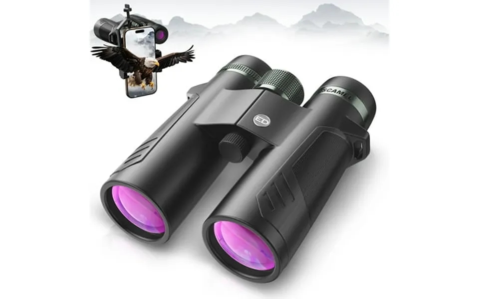 Bebang 10x42 Ed Binoculars For Adults Extra-low Dispersion Ed Glass Fmc Bak4 Binoculars For Bird Watching Hunting