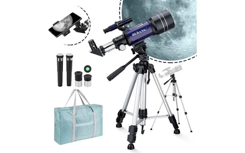 Bebang Telescopes For Kids Adults Beginners 70mm Telescope For Astronomy Refractor Telescopes With Tripod