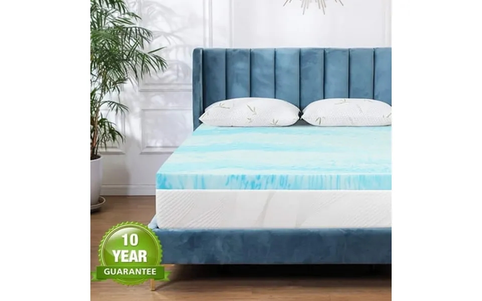 Beddle Gel Memory Foam Mattress Topper King Size 4 Inch For Pressure Relief