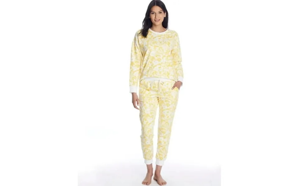 Bedhead Women S Yellow Floral French Terry Knit Lounge Set Small