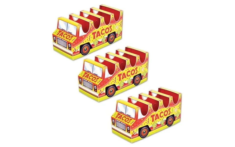 Beistle 3-d Taco Truck Centerpiece 5 X 10 Yellow And Red