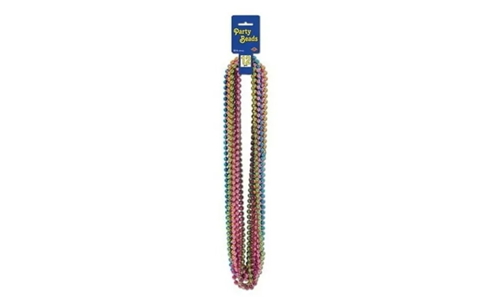 Beistle 50570-brt Party Small Round Beads - Pack Of 12