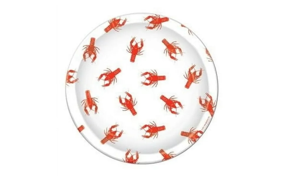 Beistle 58026 Crawfish Luncheon Plates - Pack Of 12