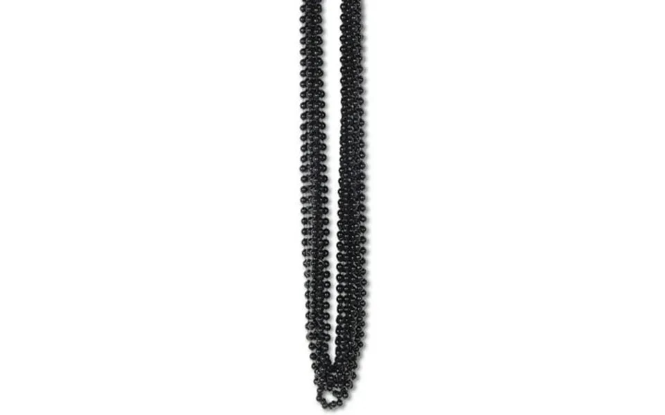 Beistle Club Pack Of 720 Shiny Black Small Round Beaded Necklace Graduation Party Favors 33