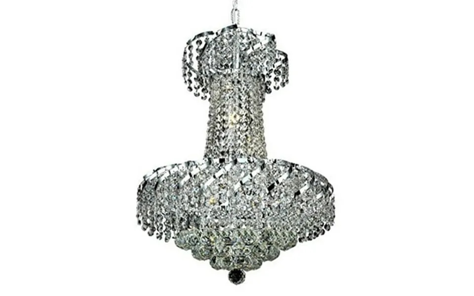 Belenus 6 Light Chrome Pendant Clear Royal Cut Crystal