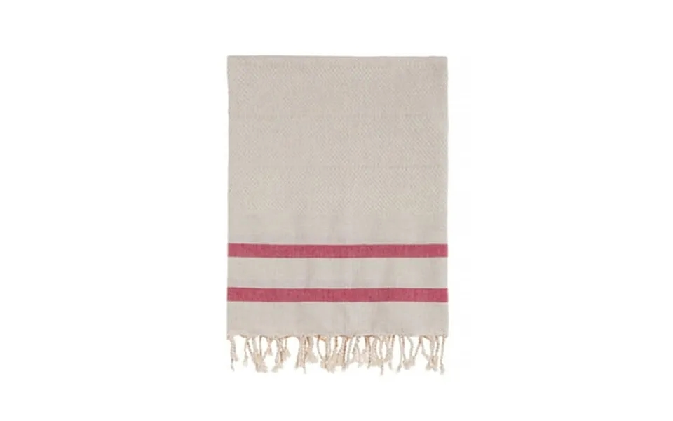 Bello Handwoven Turkish Beach Towel Tripolis Linen Red Quick Dry Highly Absorbent Sand-free Versatile For Beach Spa Home