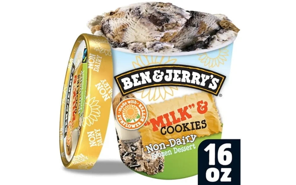 Ben And Jerry S Milk And Cookies Non Dairy Ice Cream 1 Pint -- 8 Per Case