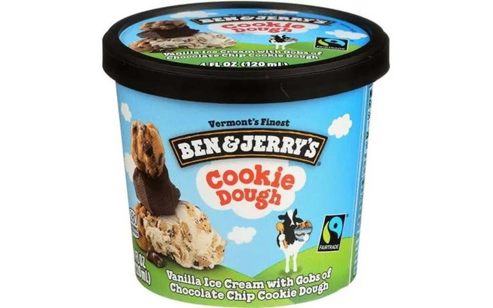 Ben And Jerrys Cookie Dough Ice Cream Cup 3.6 Fluid Ounce -- 12 Per Case