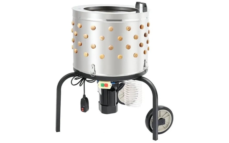 Bentism Chicken Plucker Machine 20 Diameter Stainless Steel Drum Defeathering Equipment With 108 Soft Fingers And 2 Larg