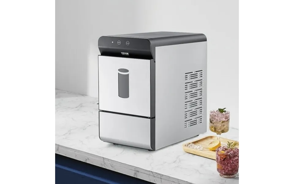 Bentism Portable Countertop Ice Maker 37lbs 24h Manual & Auto Refill Nugget Ice Maker Self-cleaning With Uv Function Ice