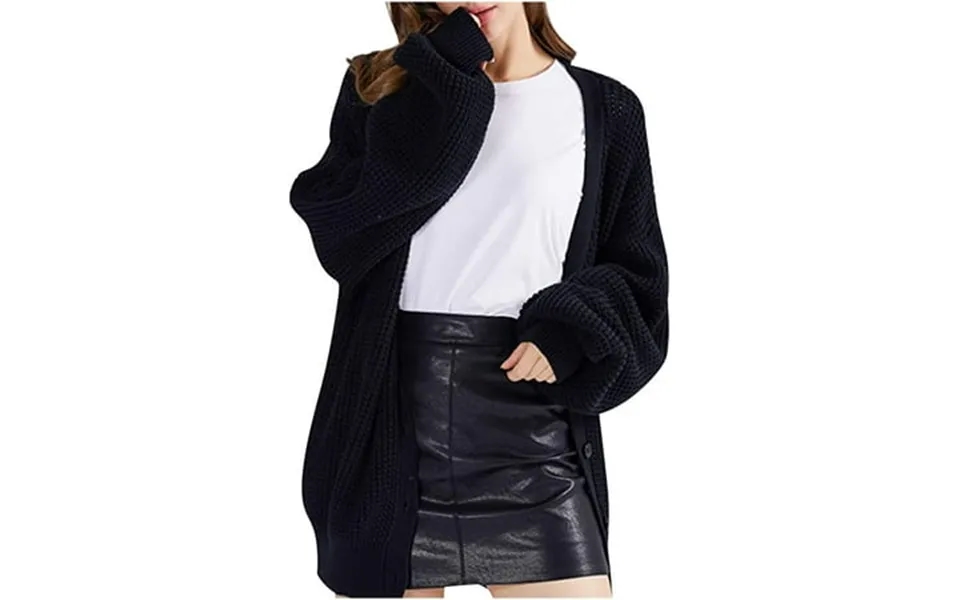 Besolor Fall Winter Cardigans For Women Casual Loose Long Sleeve Button Down Open Front Knit Sweaters Coat Outerwear