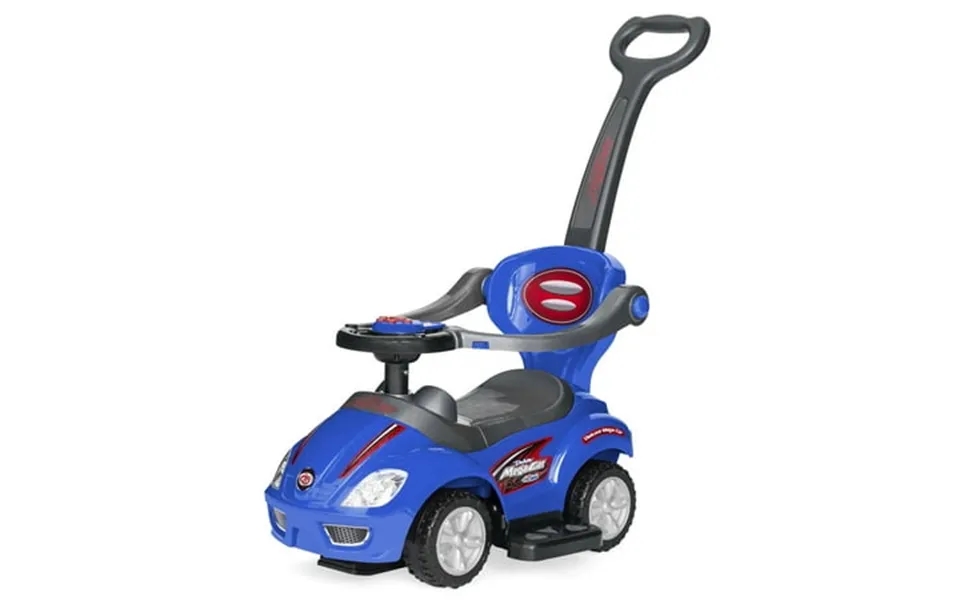 Best Choice Products 3-in-1 Kids Push And Pedal Toddler Ride On Wagon Play Toy Stroller W Sounds Handle Horn - Blue