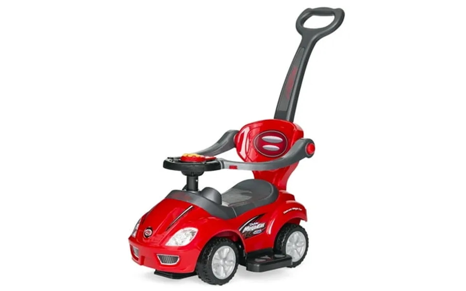 Best Choice Products 3-in-1 Kids Push And Pedal Toddler Ride On Wagon Play Toy Stroller W Sounds Handle Horn - Red