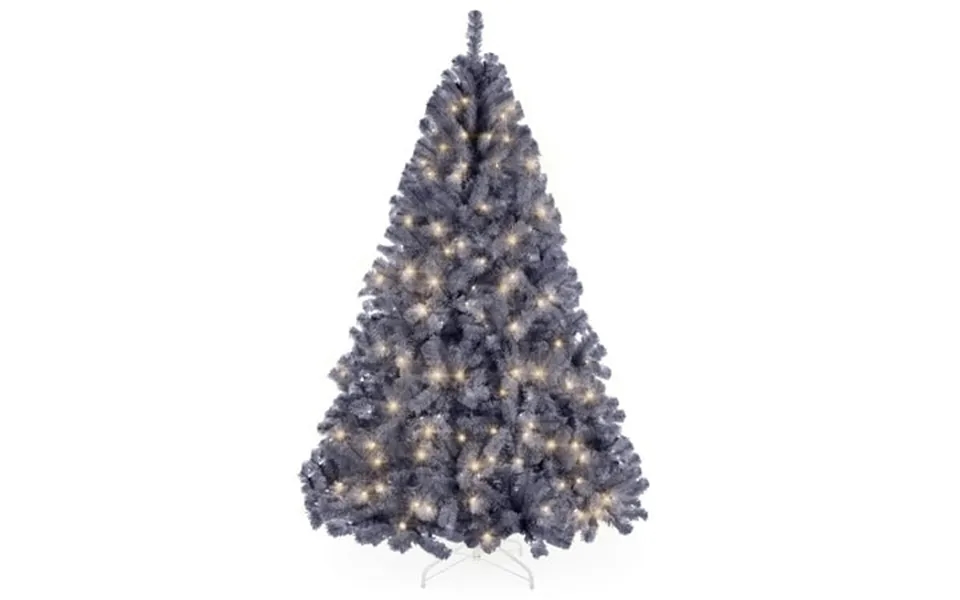 Best Choice Products 6ft Pre-lit Charcoal Gray Christmas Tree Artificial Holiday Decoration W 250 Lights