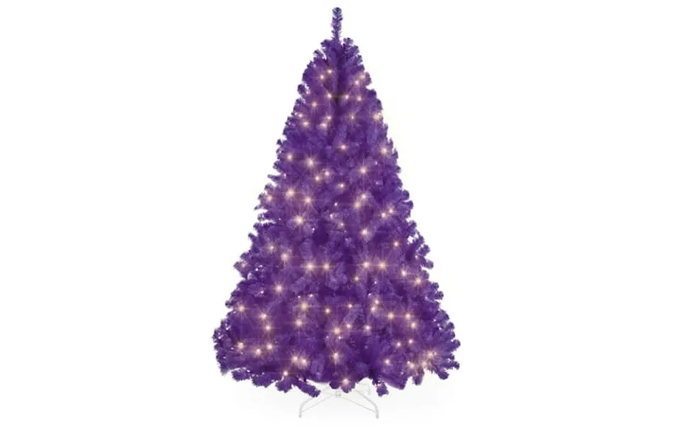 Best Choice Products 9ft Pre-lit Purple Christmas Tree Artificial Holiday Decoration W 900 Lights