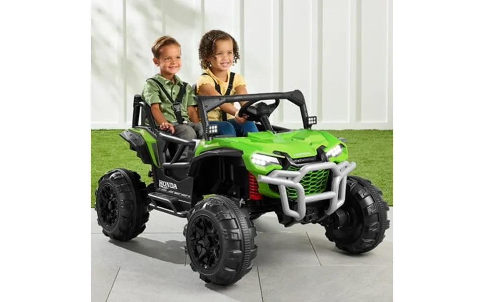Best Choice Products Kids 24v Electric Ride-on Utv Officially Licensed Honda Talon W Remote Led Lights - Lime Green
