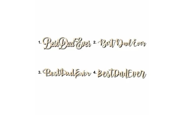 Best Dad Ever Sign Unfinished Wood Cutout Home Decor Diy Option 2- 48 Wide 1 4 product image