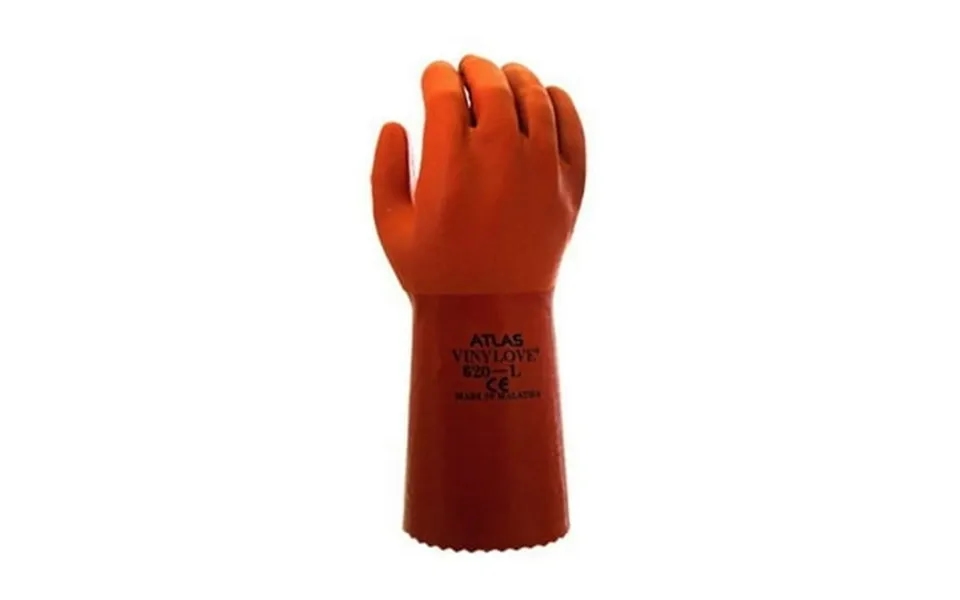 Best Glove Vinylove 620 Chem Resistant Gloves Orange Size 11