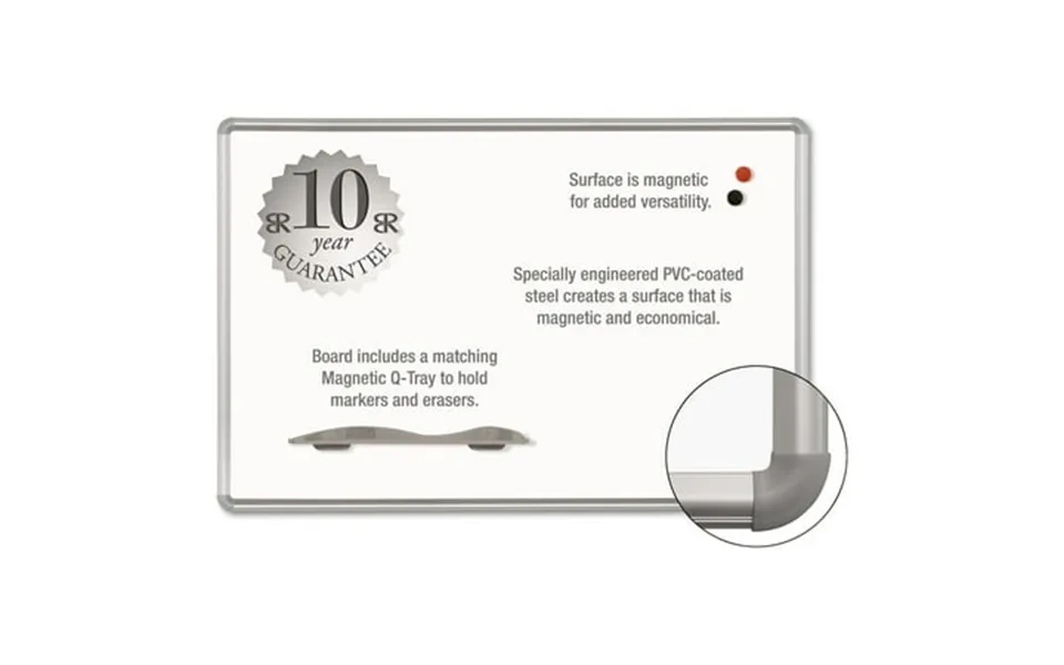 Best-rite Magne-rite Magnetic Dry Erase Board 72 X 48 White Silver Frame
