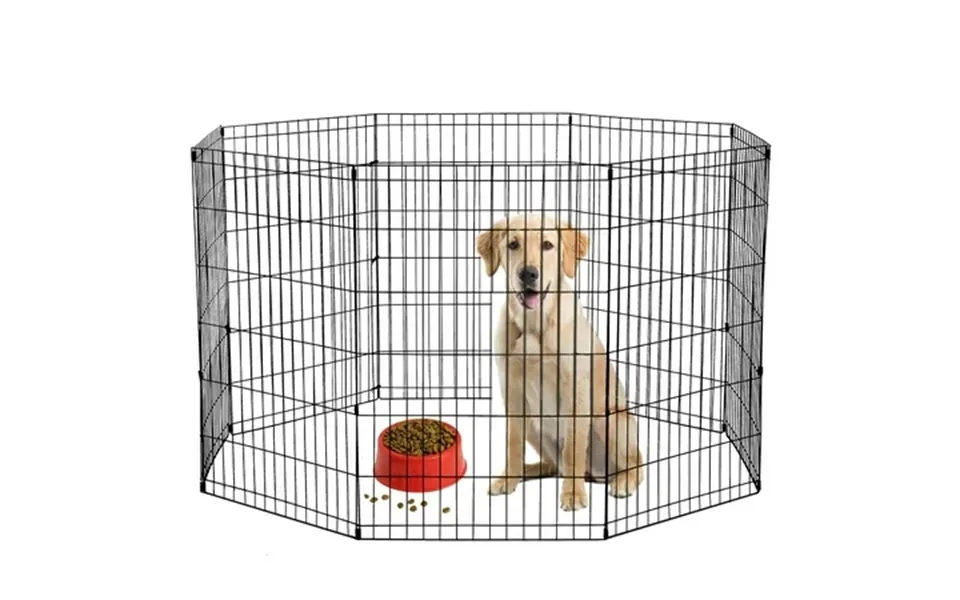 Bestpet 8 Panel 36 Inch Dog Playpen Crate Exercise Cage