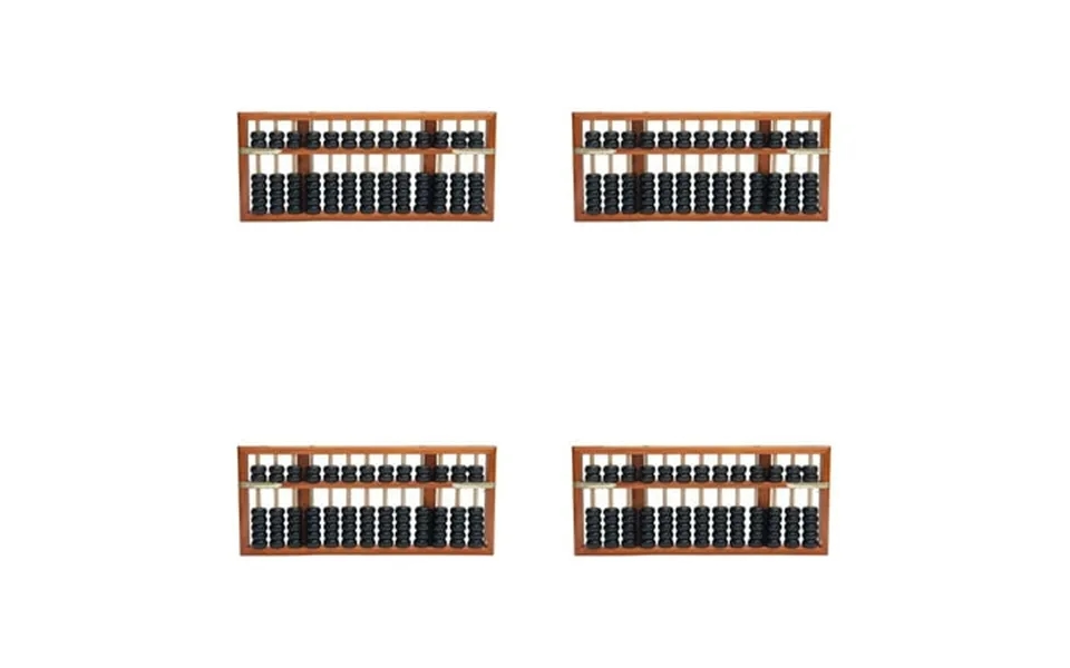 Bestsky 4pcs Abacus 13rows Wooden Counting Toy Math Games Style2