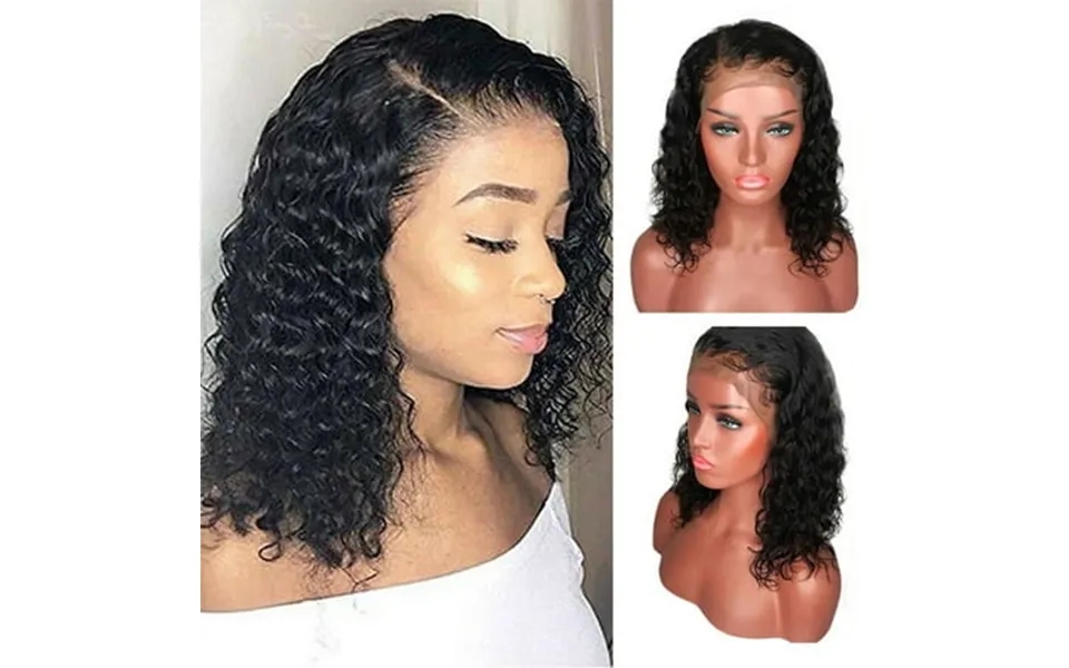 Betivan Short Curly Bob Lace Front Wigs For Black Women Human Hair Deep Wave Glueless Lace Closure Wigs Pre Plucked With