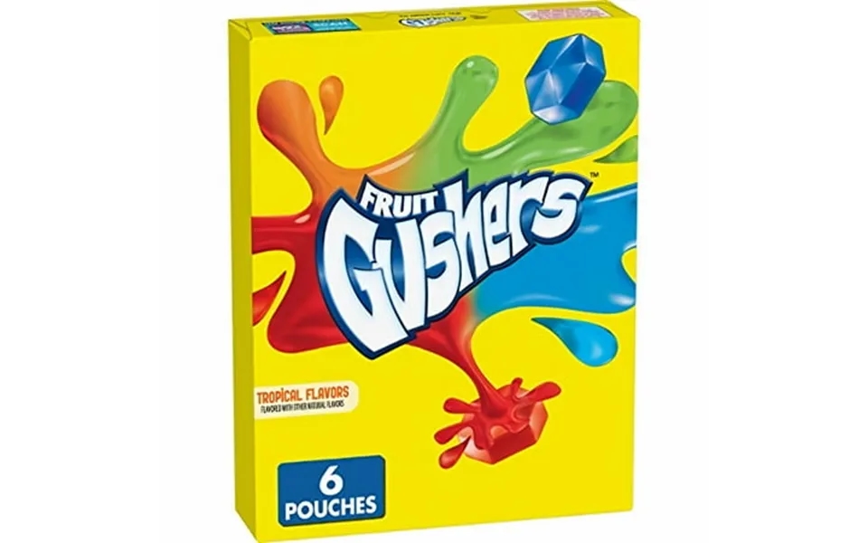 Betty Crocker Fruit Gushers Fruit Snacks Tropical Flavors Pack Of 48