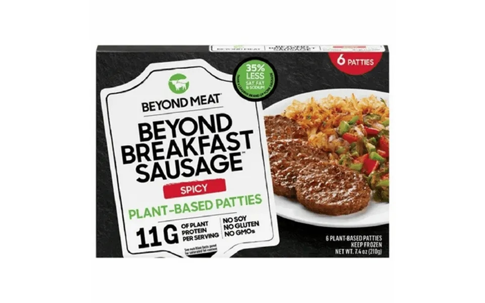 Beyond Meat Plant Based Spicy Breakfast Sausage Patties 7.4 Oz Pack Of 12