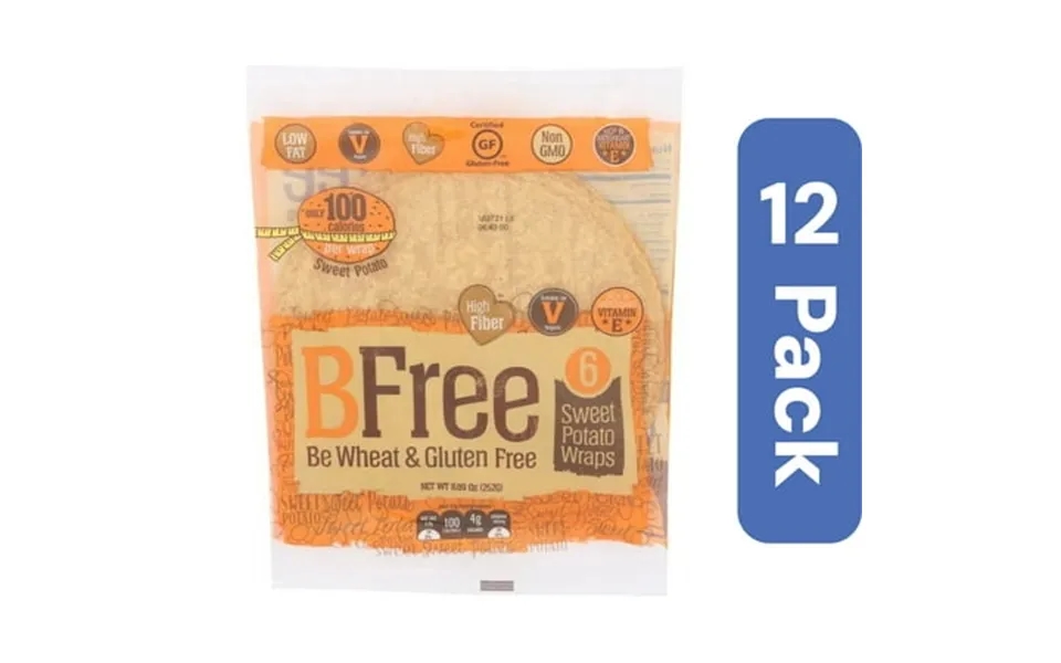 Bfree Sweet Potato Wraps 9 In 6 Pack 8.89 Oz Pack Of 12