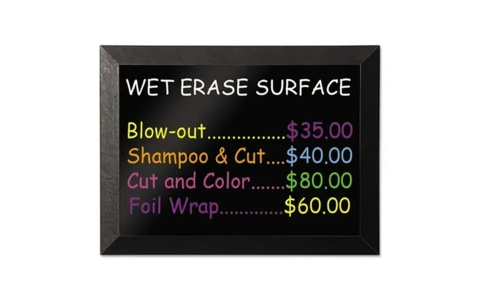 Bi-silque Visual Communication Products Board-wters-24x36-bk