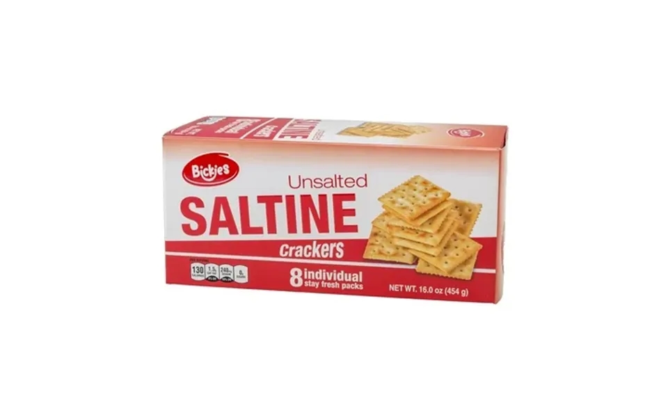 Bickies Saltines Crackers Unsalted 16 Oz