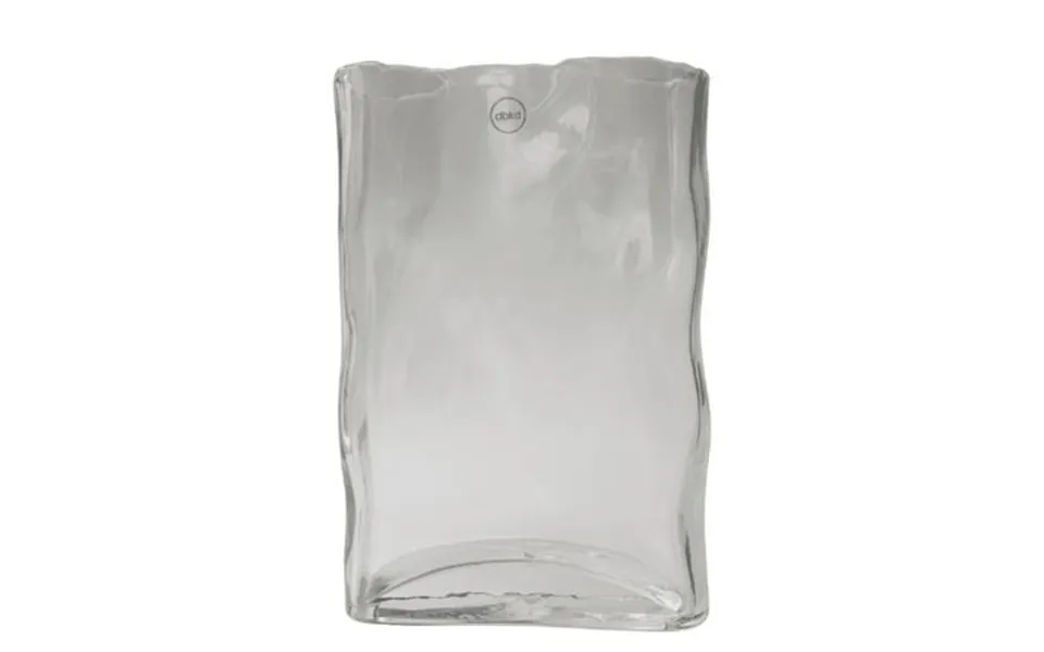 Bidk Home Rectangular Abstract Glass Vase - 12.25