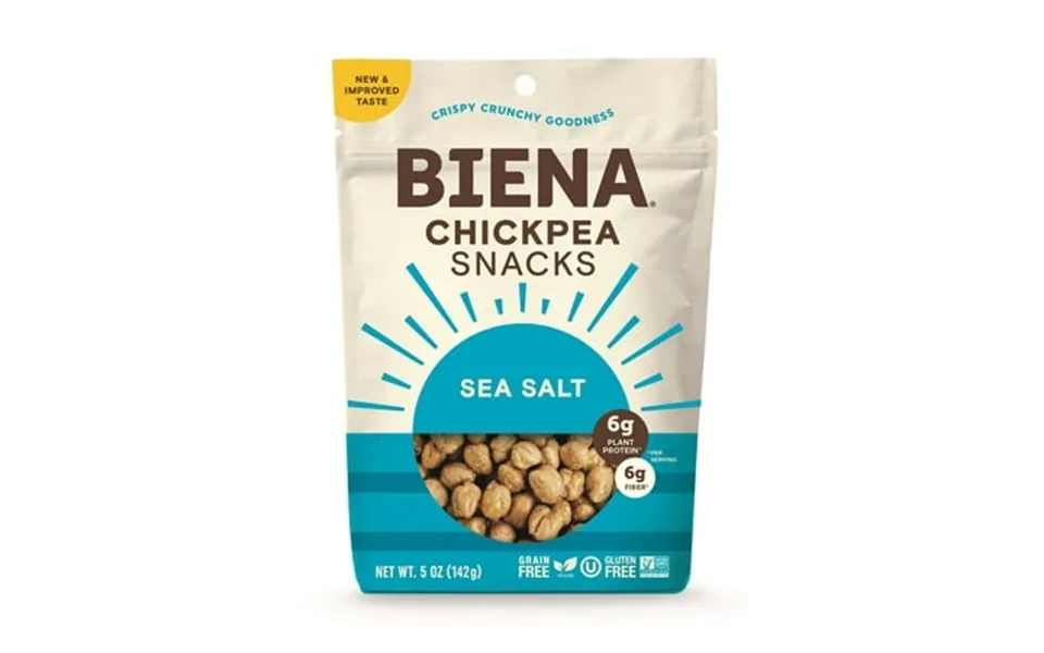Biena Chickpeas Snacks Sea Salt 5 Oz Bag