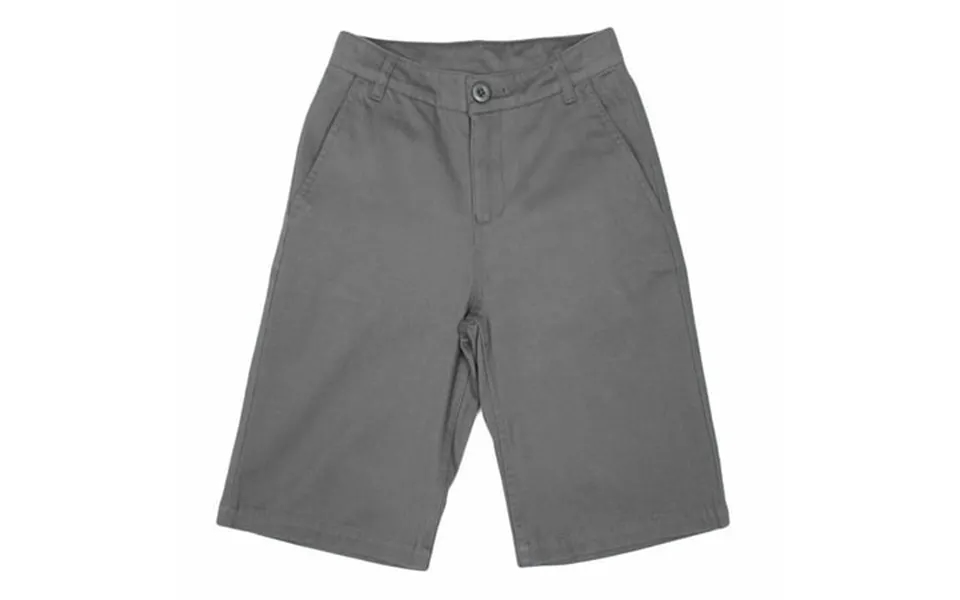 Bienzoe Boy S School Uniforms Flat Front Bermuda Shorts Grey 8