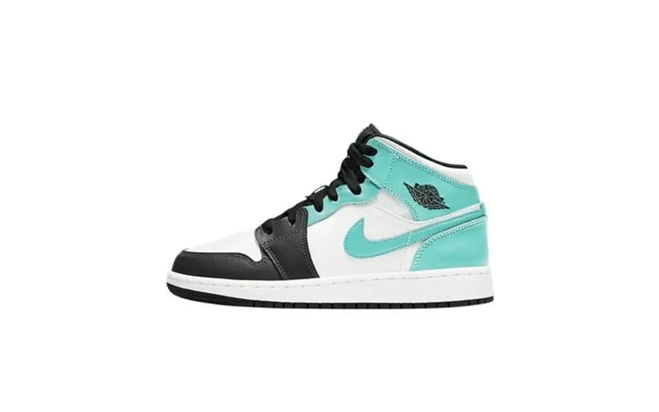 Big Kid S Jordan 1 Mid Igloo White Tropical Twist-black 554725 132 - 4